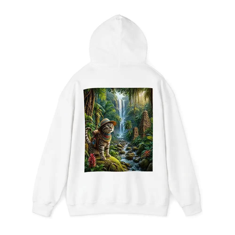 Egyptian Mau Explorer Cat Jungle Waterfall – Hoodies