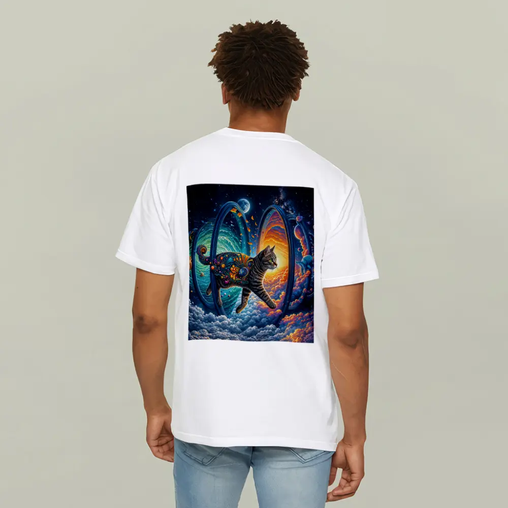 Egyptian Mau Cat Cosmic Space Trippy Art – T-Shirts
