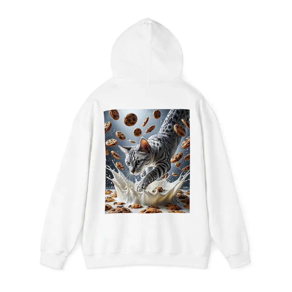 Egyptian Mau Cat Milk Splash Flying Cookies – Hoodies