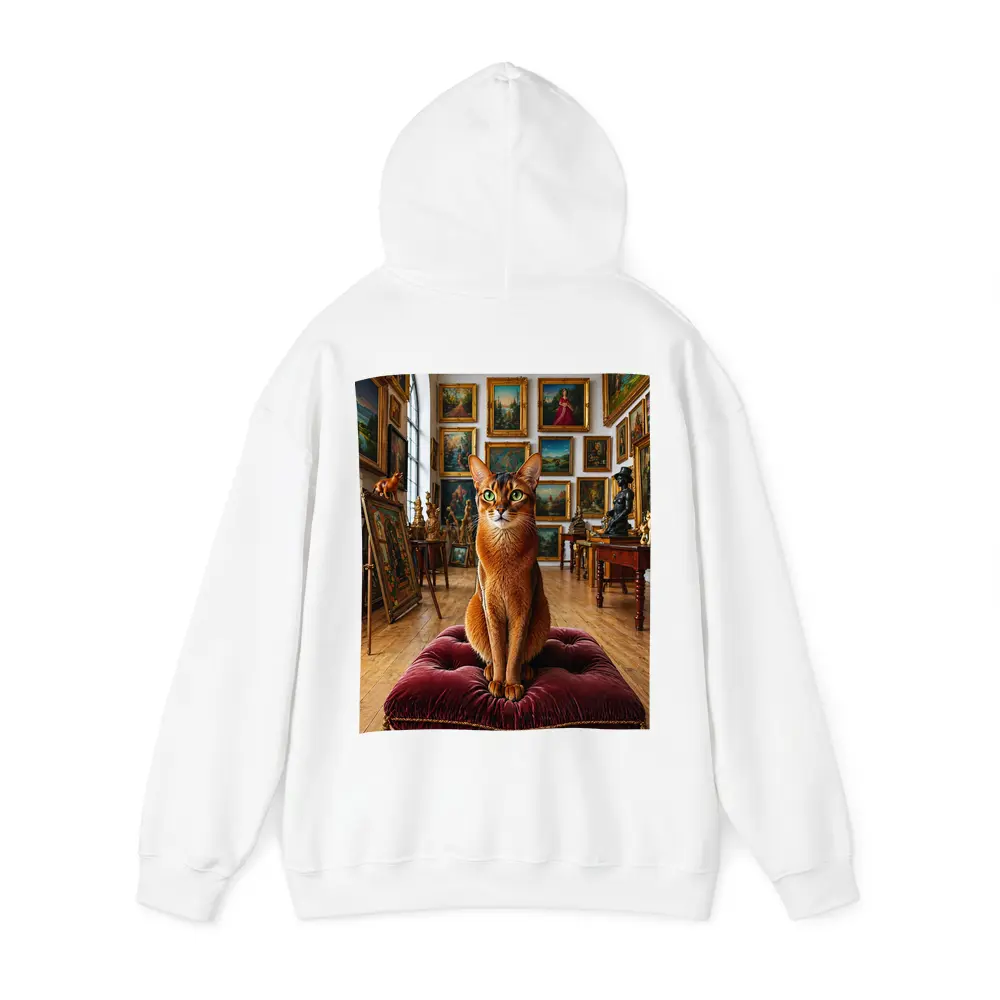 Abyssinian Cat Sitting in Art Gallery – Hoodies