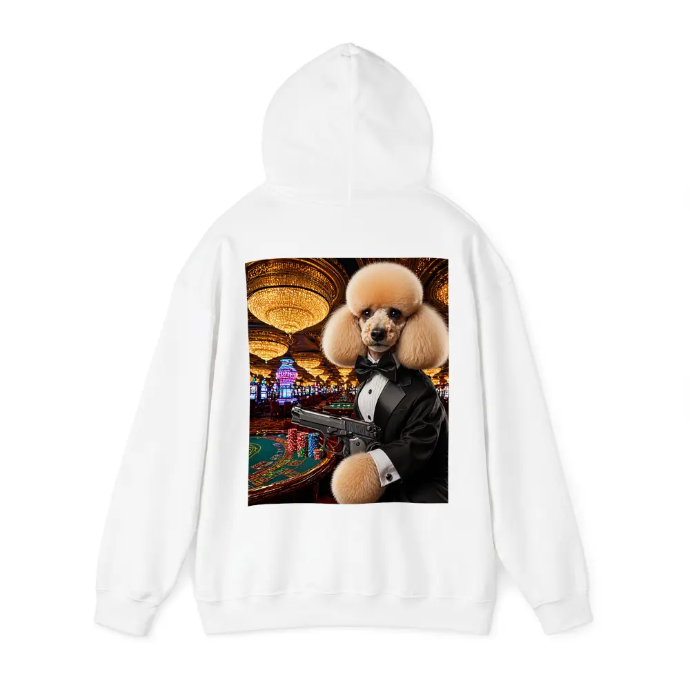 Poodle In Tuxedo Casino Gun Wall Art – Hoodies