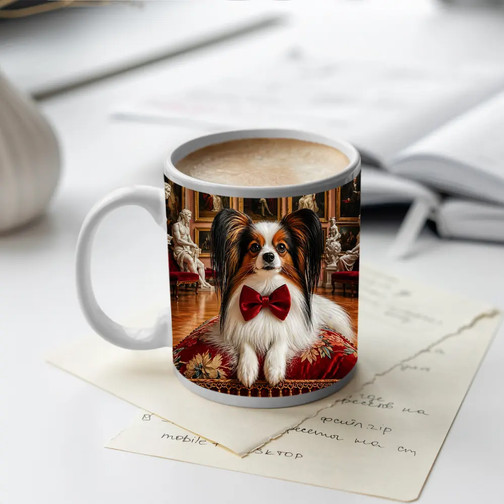 Papillon Dog Portrait Grand Museum Gallery – Mugs