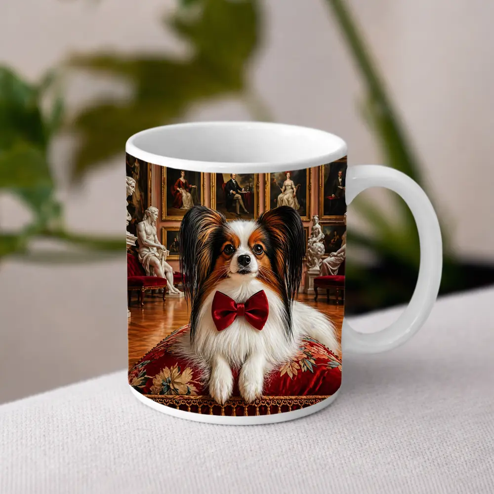 Papillon Dog Portrait Grand Museum Gallery – Mugs