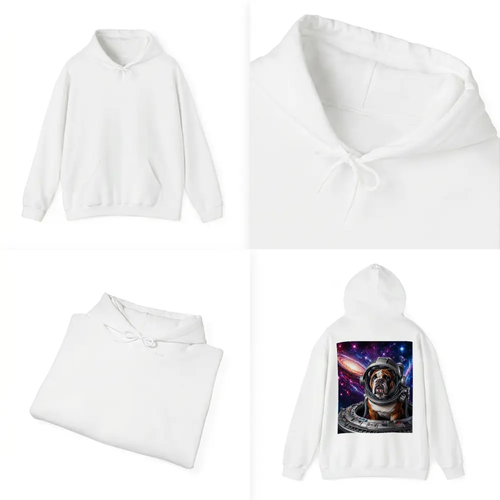 English Bulldog Astronaut Deep Space Galaxy – Hoodies