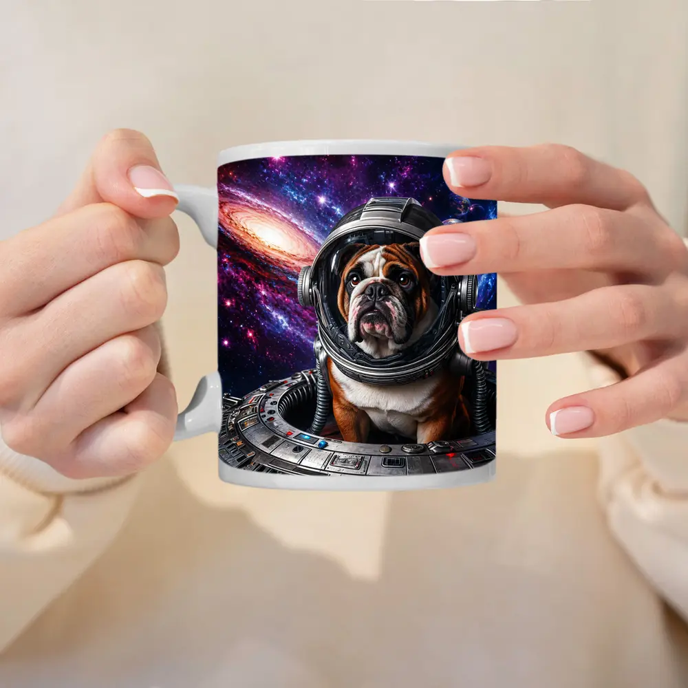 English Bulldog Astronaut Deep Space Galaxy – Mugs