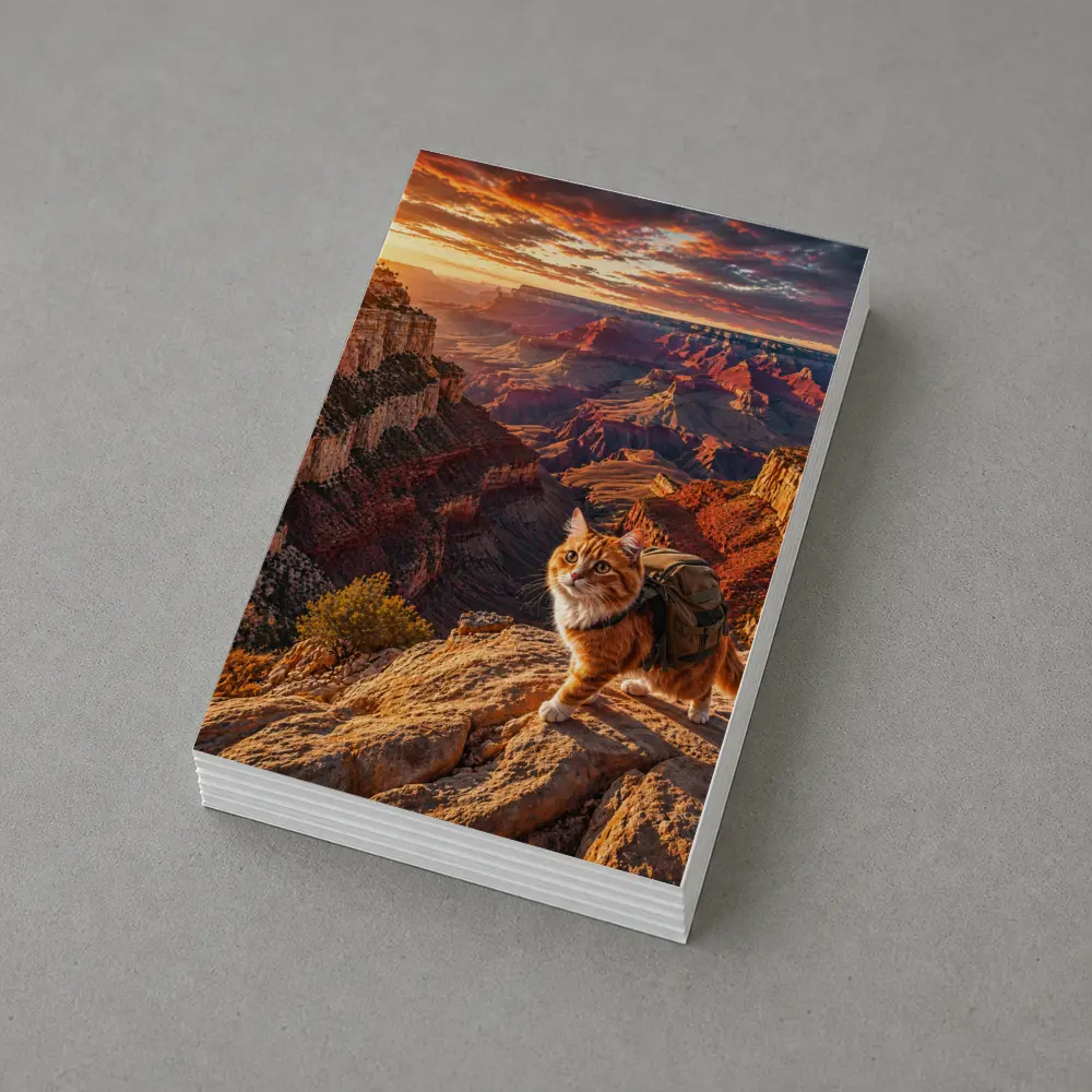 Adventure Cat Hiking Grand Canyon Sunset – Postcards