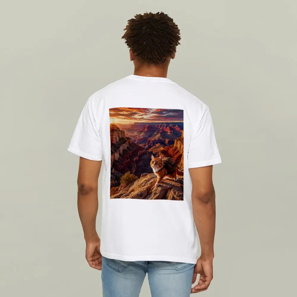 Adventure Cat Hiking Grand Canyon Sunset – T-Shirts