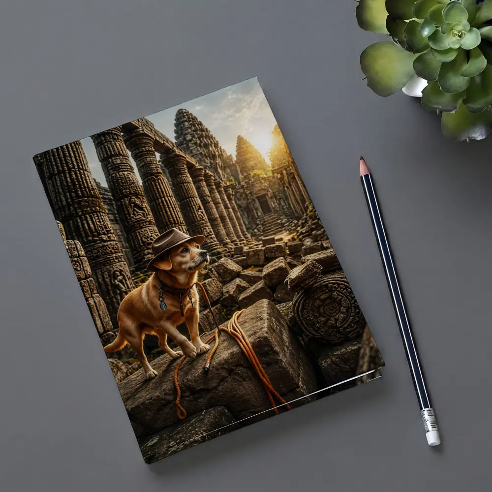 Adventure Dog Explorer Ancient Temple Ruins – Notebooks