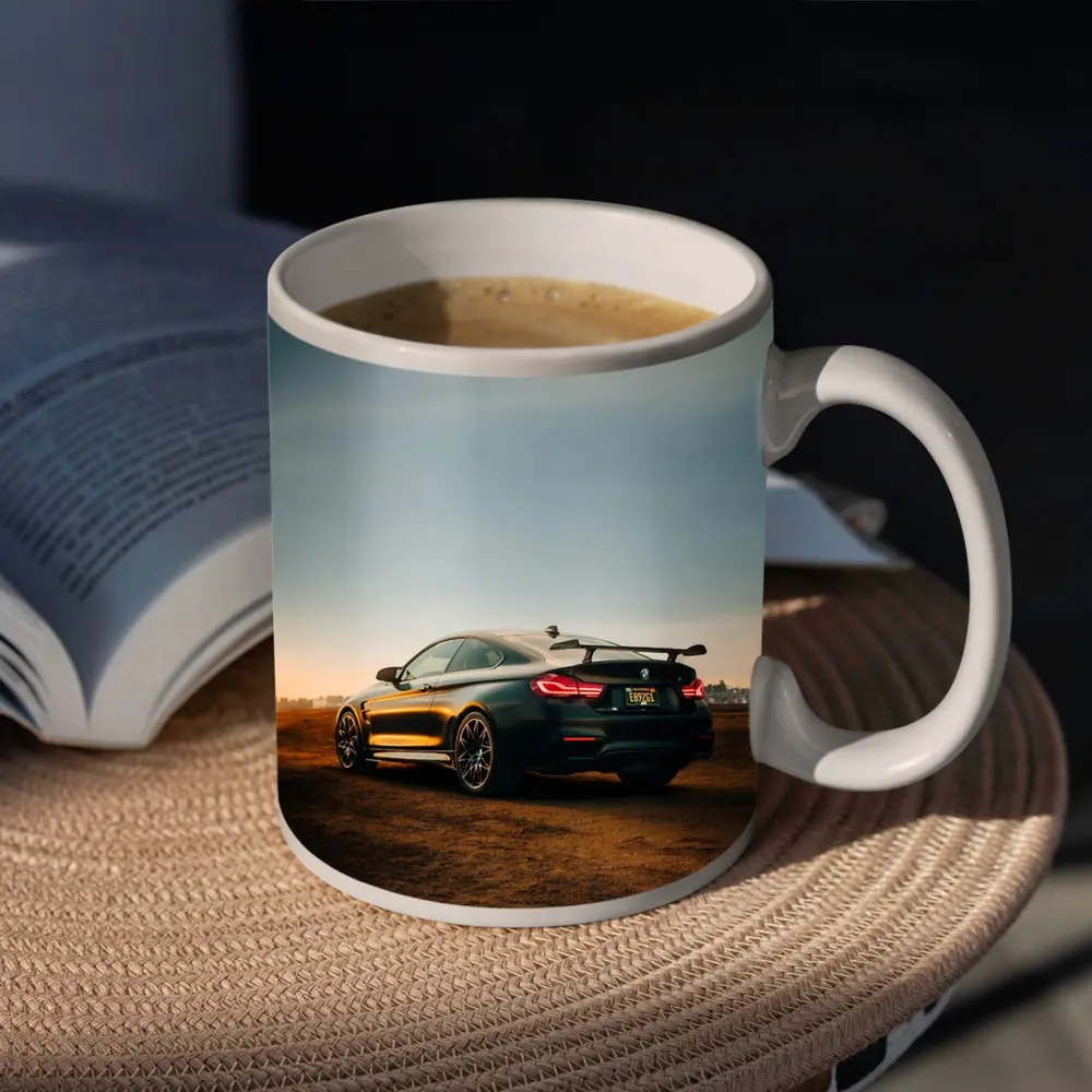 BMW M4 Frozen Black Sunset Dirt Field – Mugs