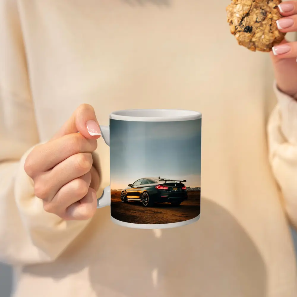 BMW M4 Frozen Black Sunset Dirt Field – Mugs