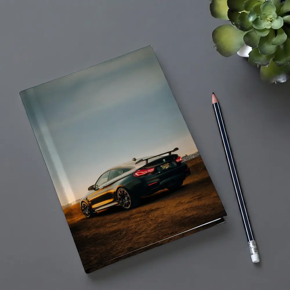 BMW M4 Frozen Black Sunset Dirt Field – Notebooks