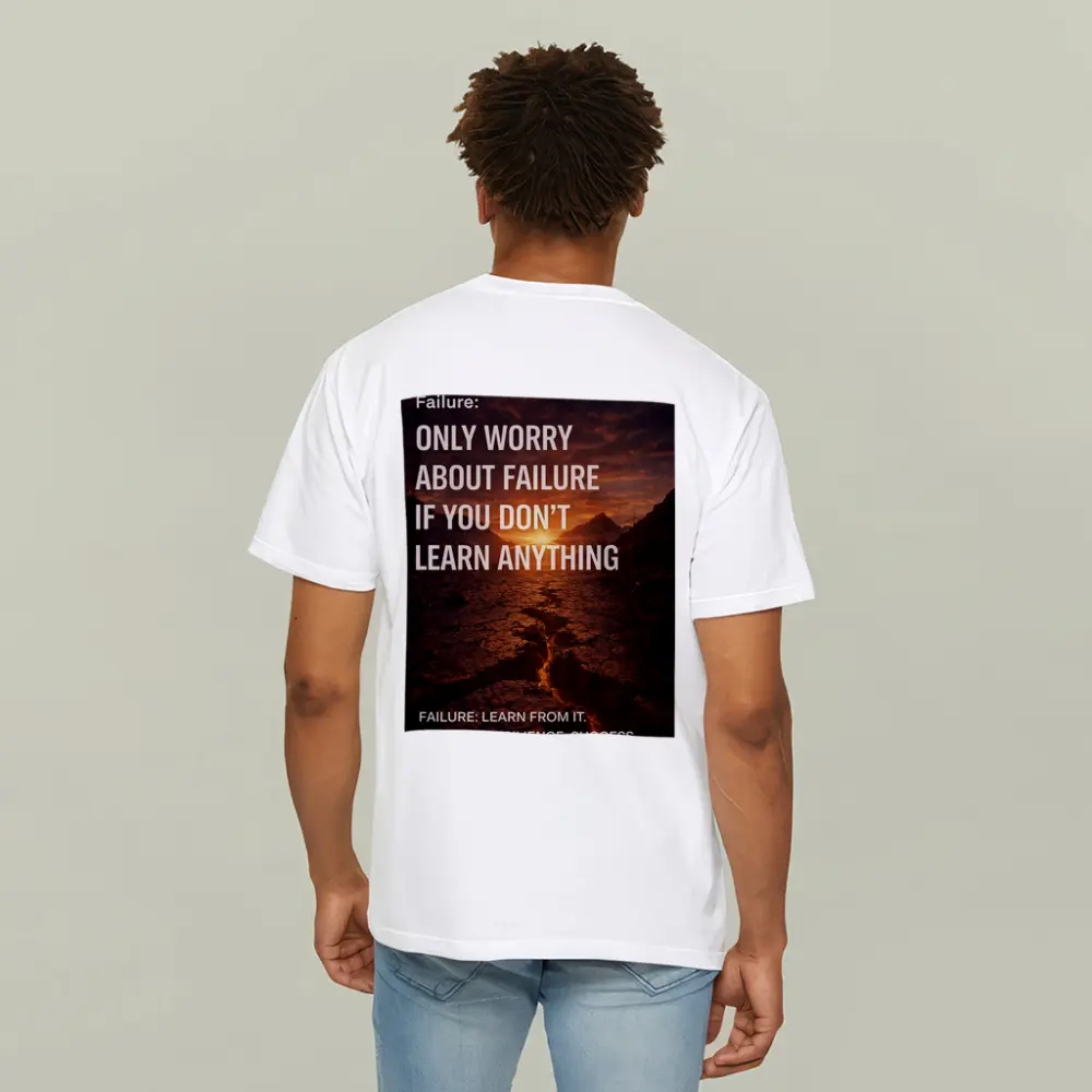 Failure Quote Cracked Desert Sunset Landscape – T-Shirts