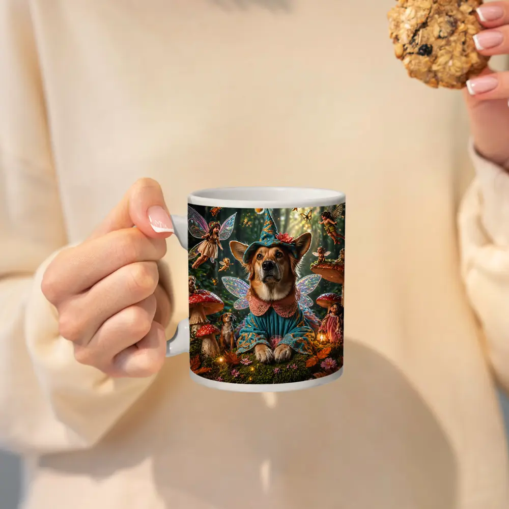 Corgi Fairy Dog Enchanted Mushroom Forest – Mugs