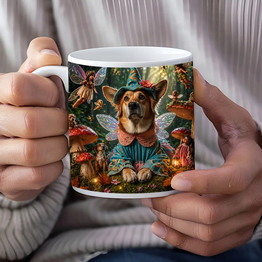 Corgi Fairy Dog Enchanted Mushroom Forest – Mugs
