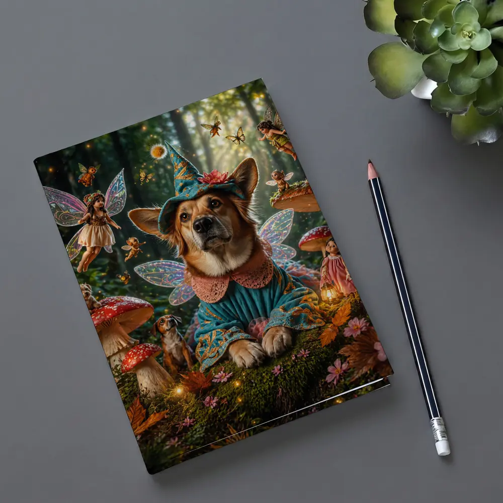 Corgi Fairy Dog Enchanted Mushroom Forest – Notebooks