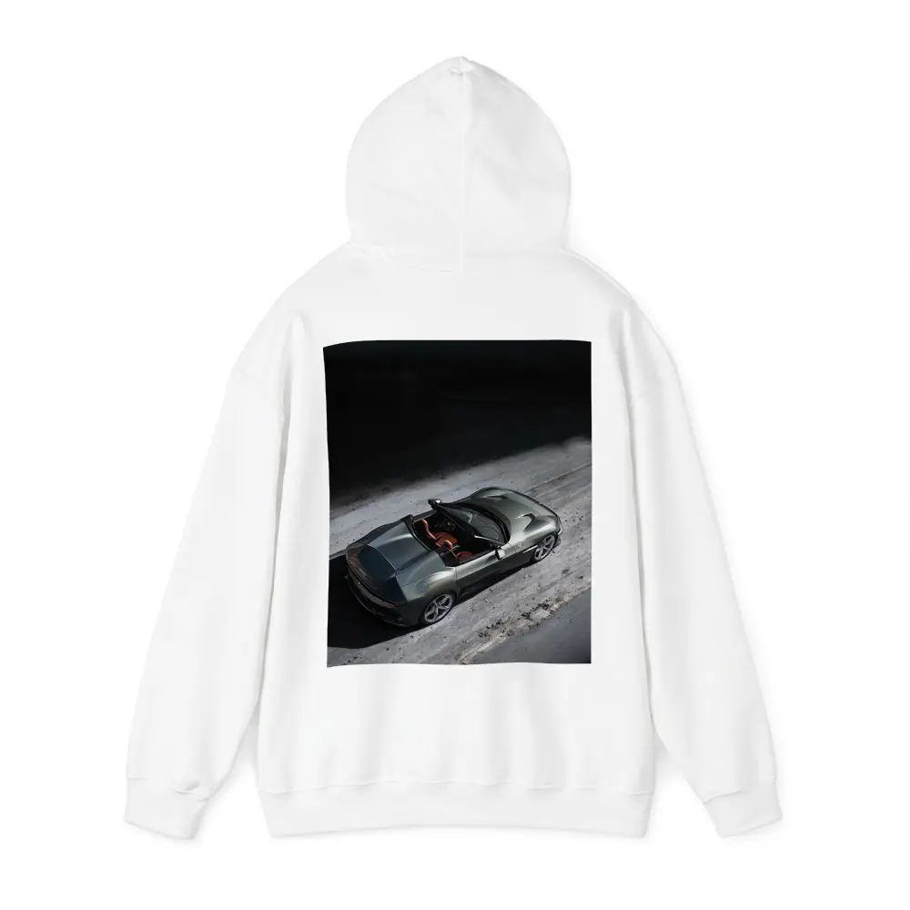 Ferrari Twelve Cilindri Green Convertible Aerial View – Hoodies