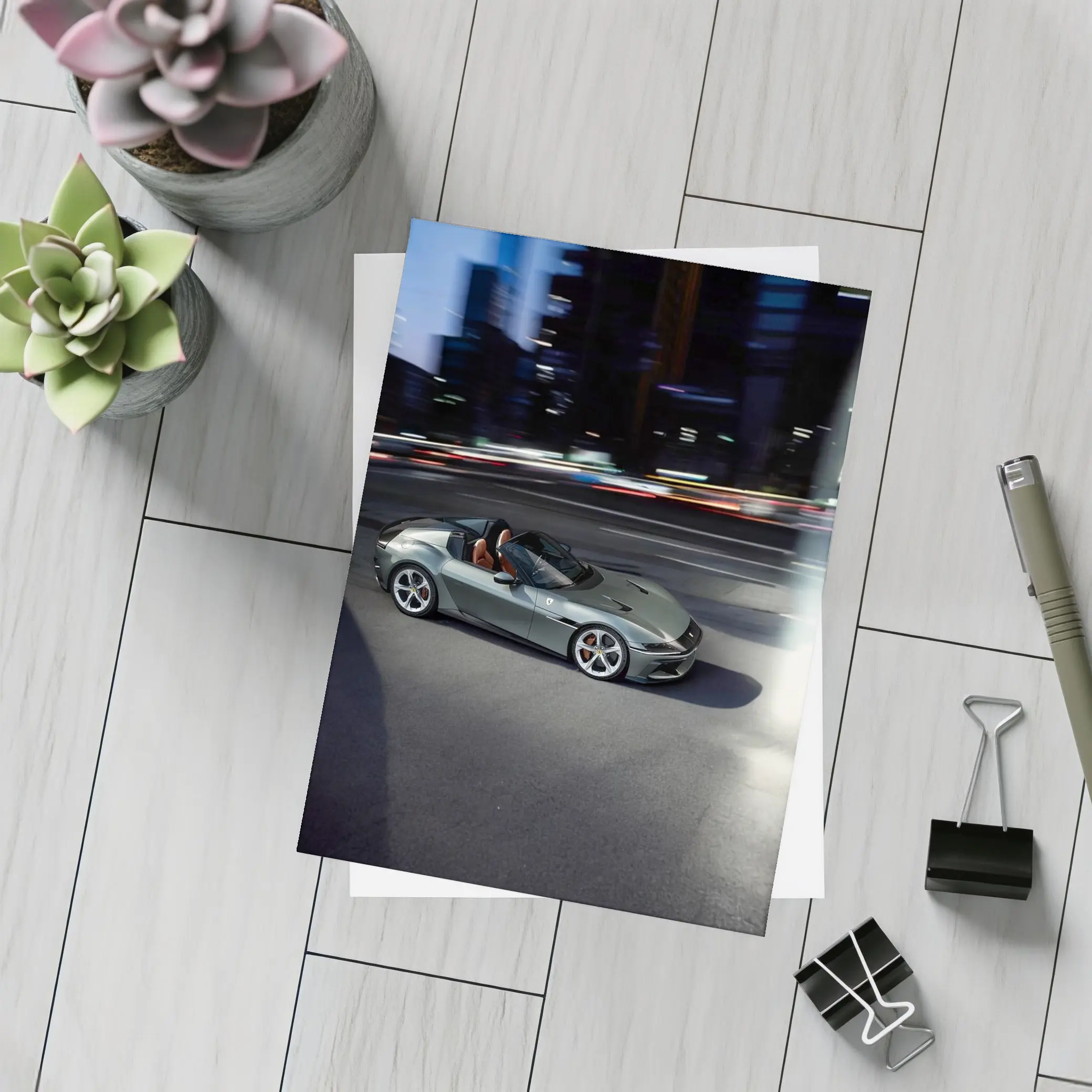 Ferrari 12 Cilindri Green City Night Drive – Postcards