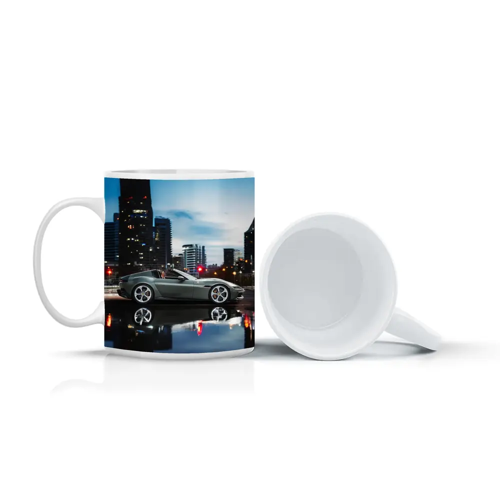 Ferrari 12 Cilindri Green City Night – Mugs