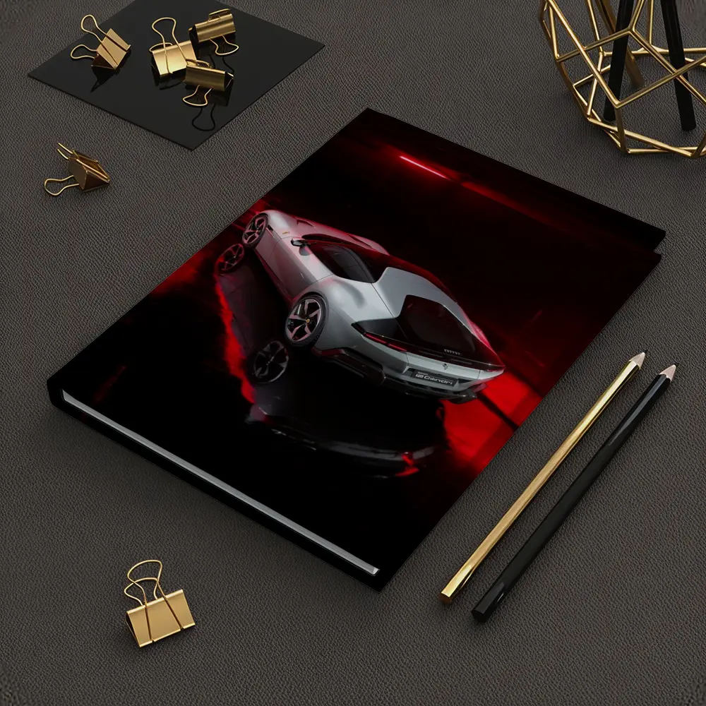 Ferrari 12 Cilindri Silver Car Dark Studio – Notebooks