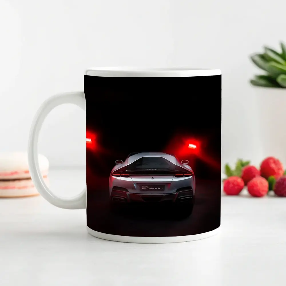 Ferrari 12 Cilindri Rear View Dark Studio – Mugs