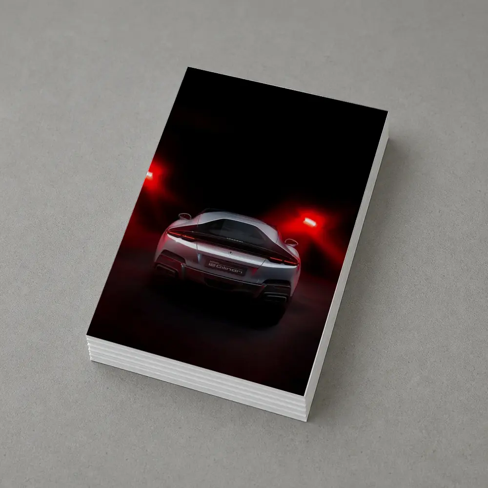 Ferrari 12 Cilindri Rear View Dark Studio – Postcards
