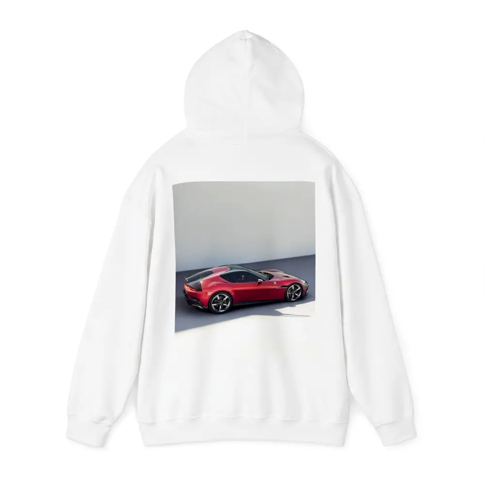 Ferrari 12 Cilindri Red Car Studio Background – Hoodies