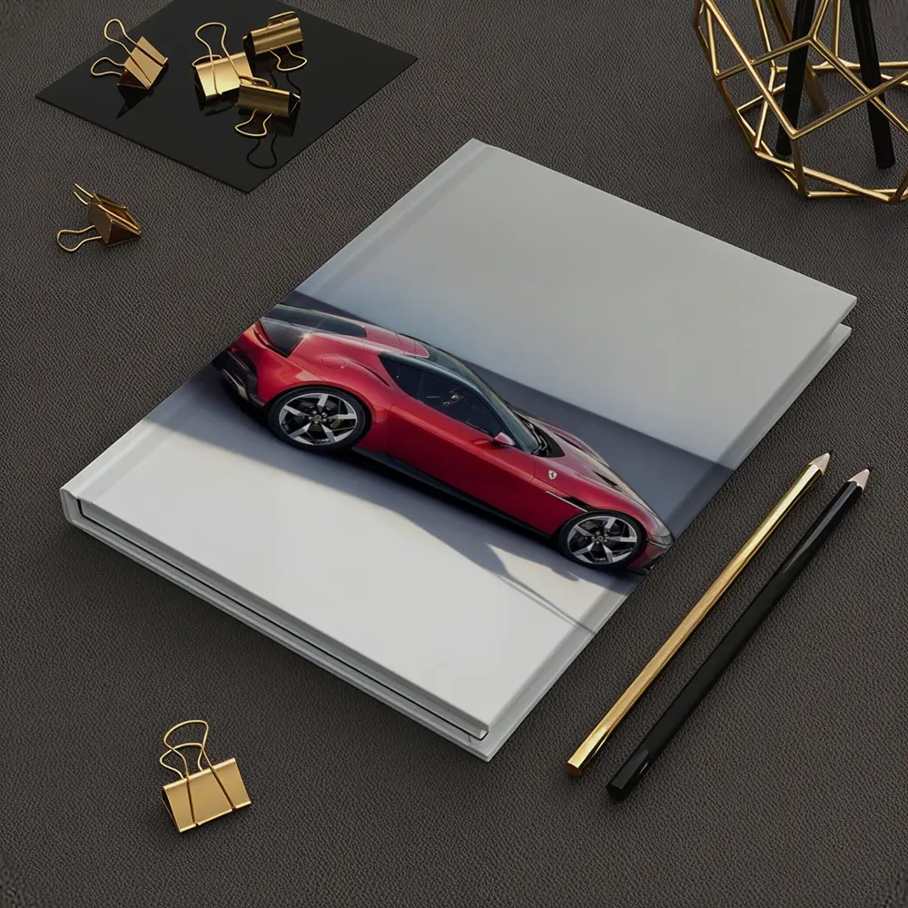Ferrari 12 Cilindri Red Car Studio Background – Notebooks