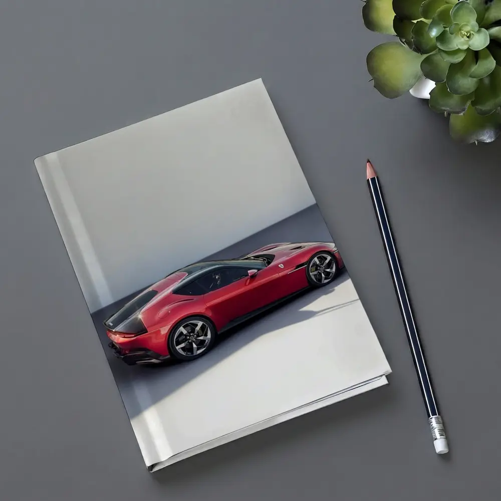 Ferrari 12 Cilindri Red Car Studio Background – Notebooks