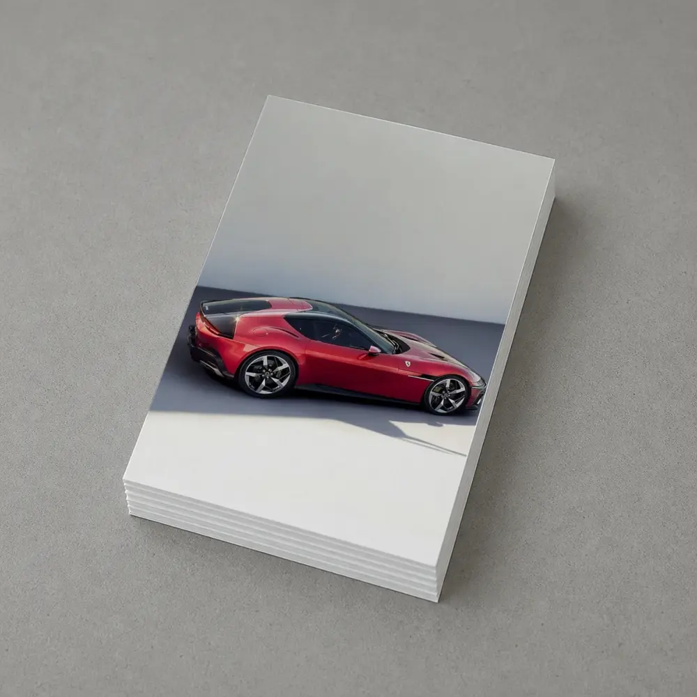 Ferrari 12 Cilindri Red Car Studio Background – Postcards