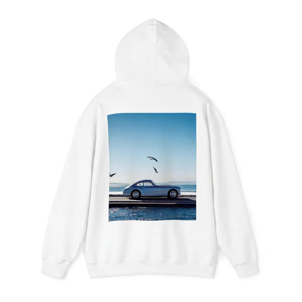 Ferrari 166 Inter Blue Coastal Scene – Hoodies