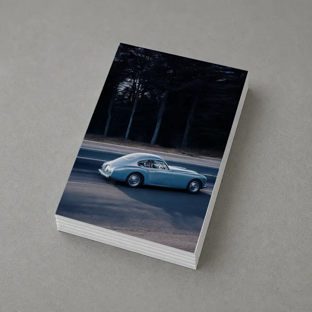 Ferrari 166 Inter Blue Classic Road Drive – Postcards