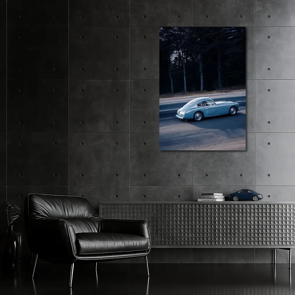 Ferrari 166 Inter Blue Classic Road Drive – Wall Art