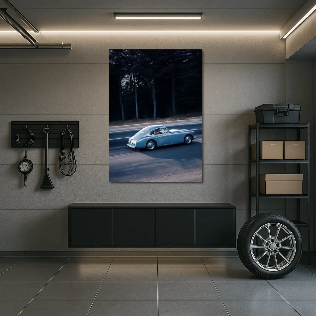 Ferrari 166 Inter Blue Classic Road Drive – Wall Art
