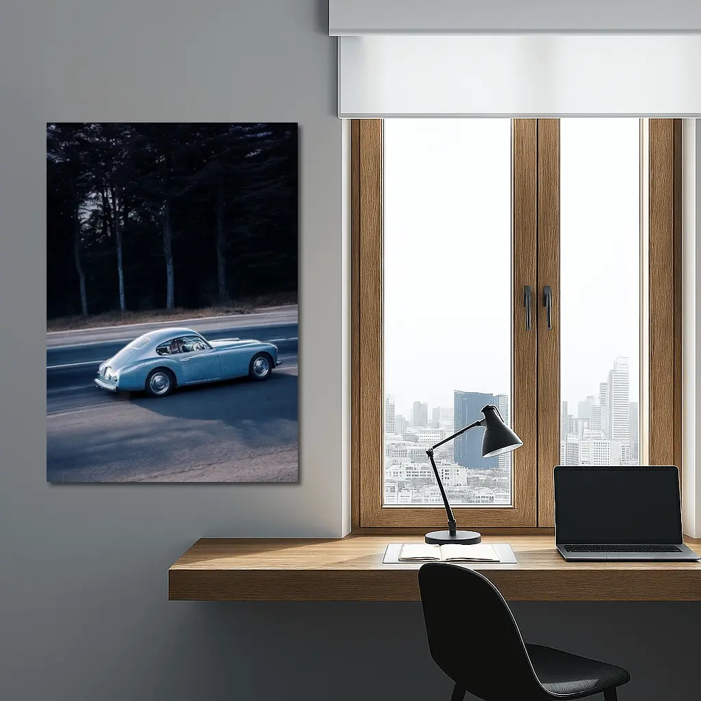 Ferrari 166 Inter Blue Classic Road Drive – Wall Art