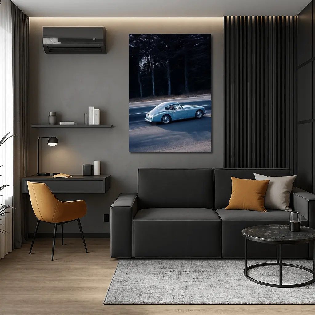 Ferrari 166 Inter Blue Classic Road Drive – Wall Art