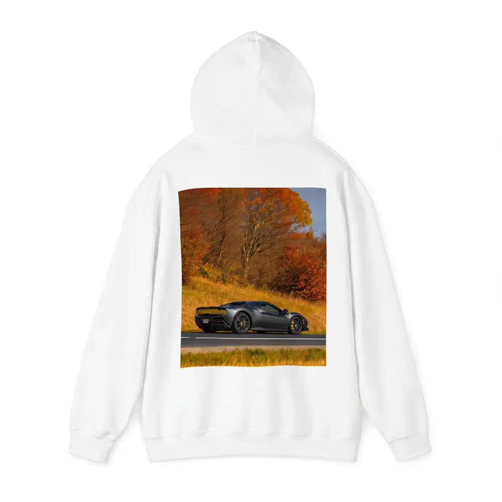 Ferrari 296 GTB Matte Gray Autumn Road – Hoodies