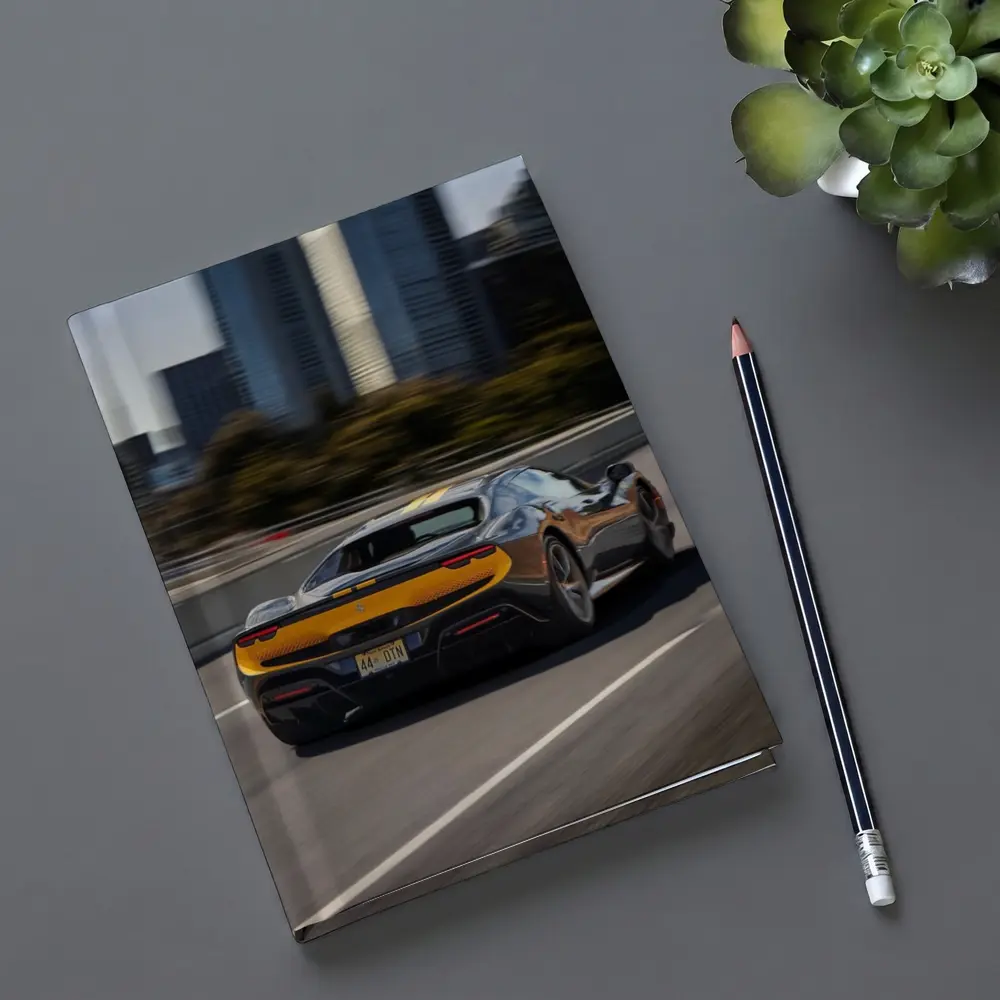 Ferrari 296 GTB Speeding Through City Highway – Notebooks