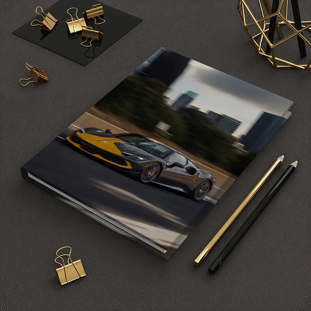 Ferrari 296 GTB Yellow Black City Speed – Notebooks