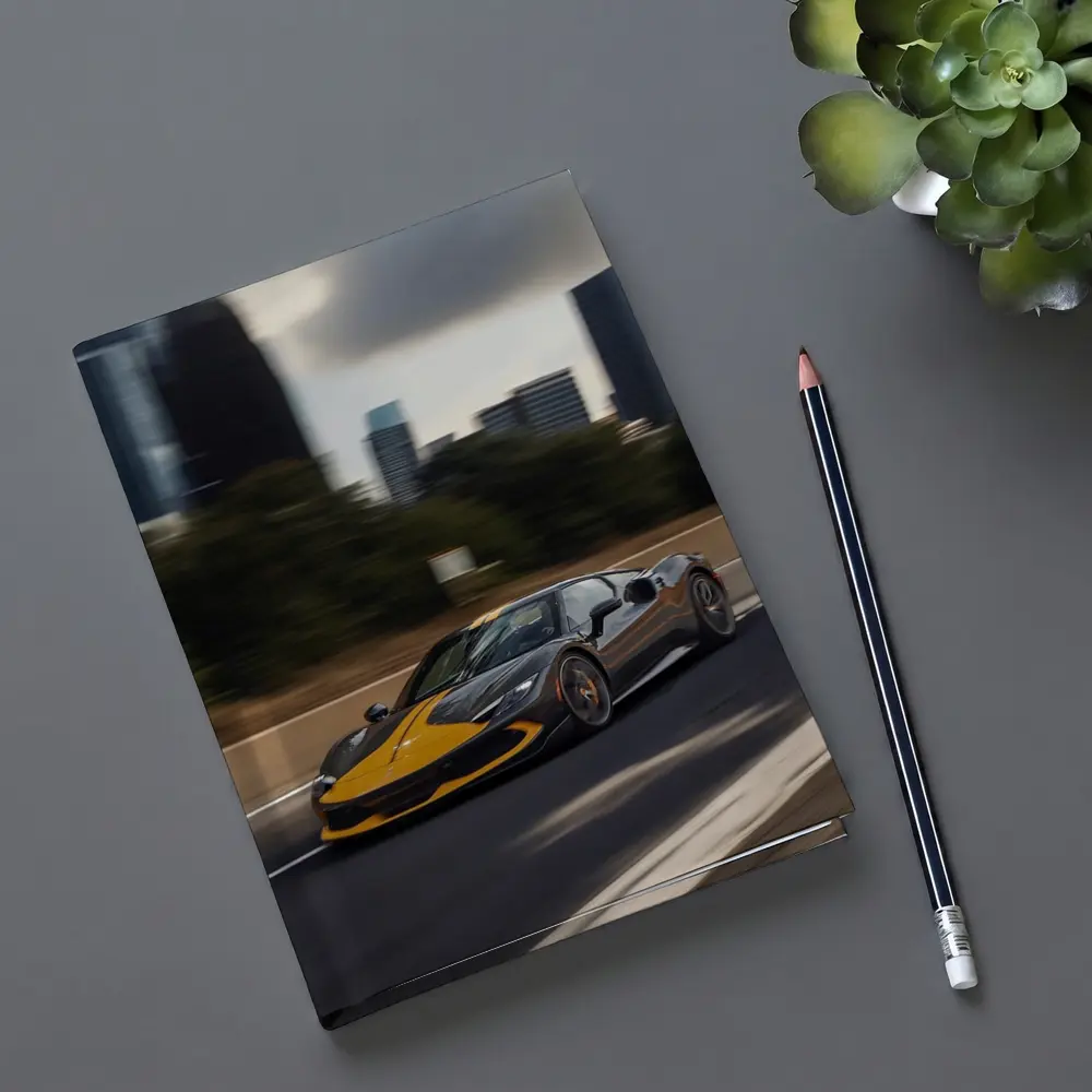 Ferrari 296 GTB Yellow Black City Speed – Notebooks