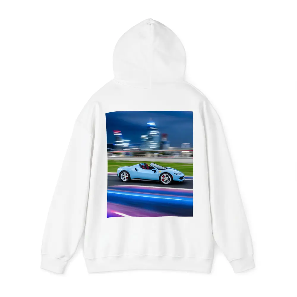 Ferrari 296 GTS Blue City Night Speed – Hoodies