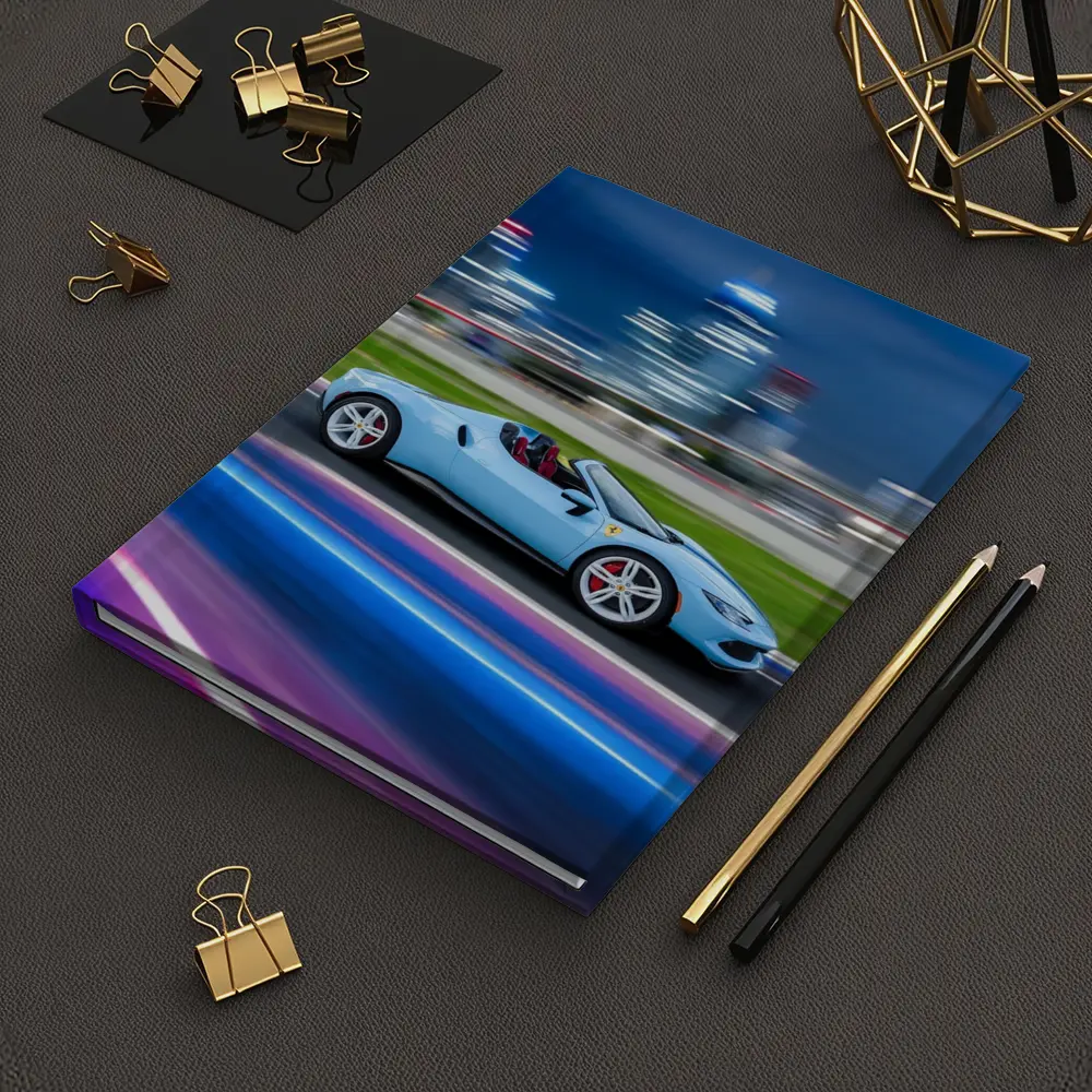 Ferrari 296 GTS Blue City Night Speed – Notebooks