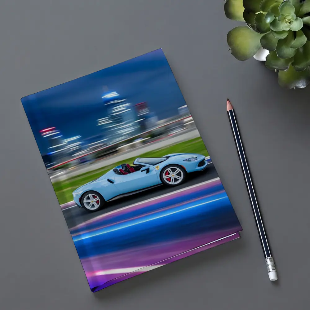 Ferrari 296 GTS Blue City Night Speed – Notebooks