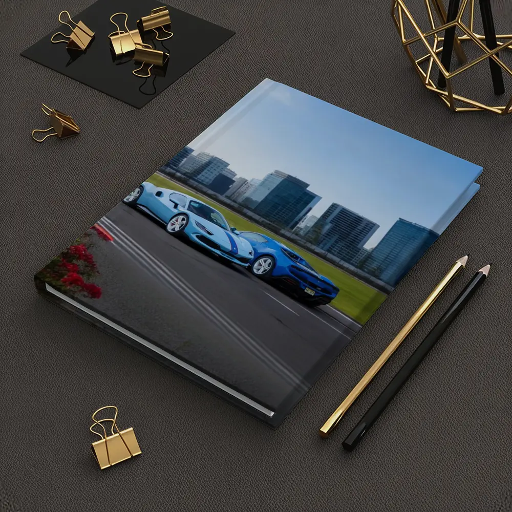 Ferrari 296 GTB Blue Duo City Skyline – Notebooks