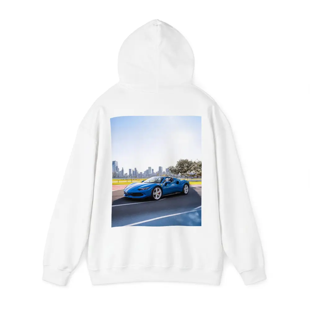 Ferrari 296 GTS Blue City Skyline – Hoodies