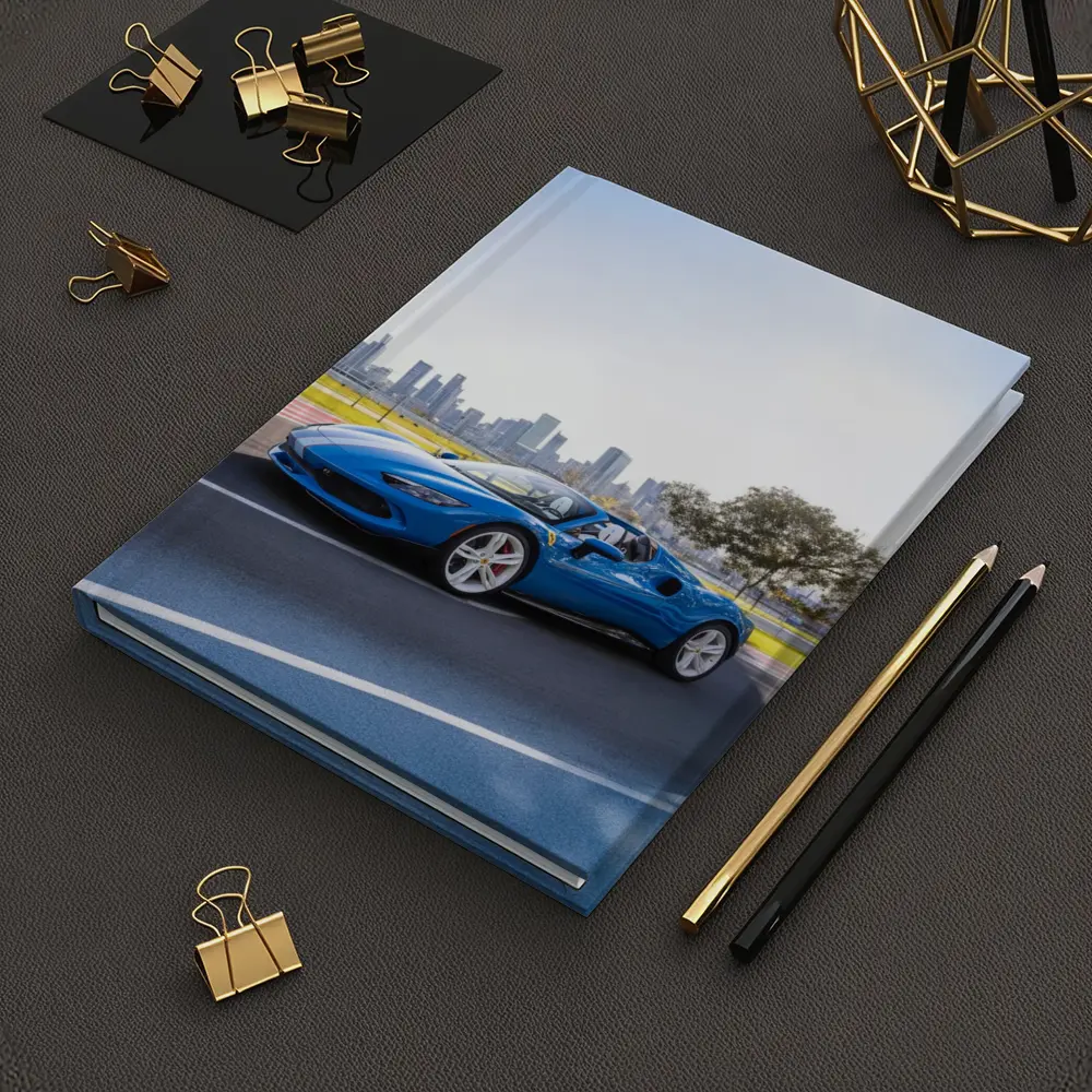 Ferrari 296 GTS Blue City Skyline – Notebooks