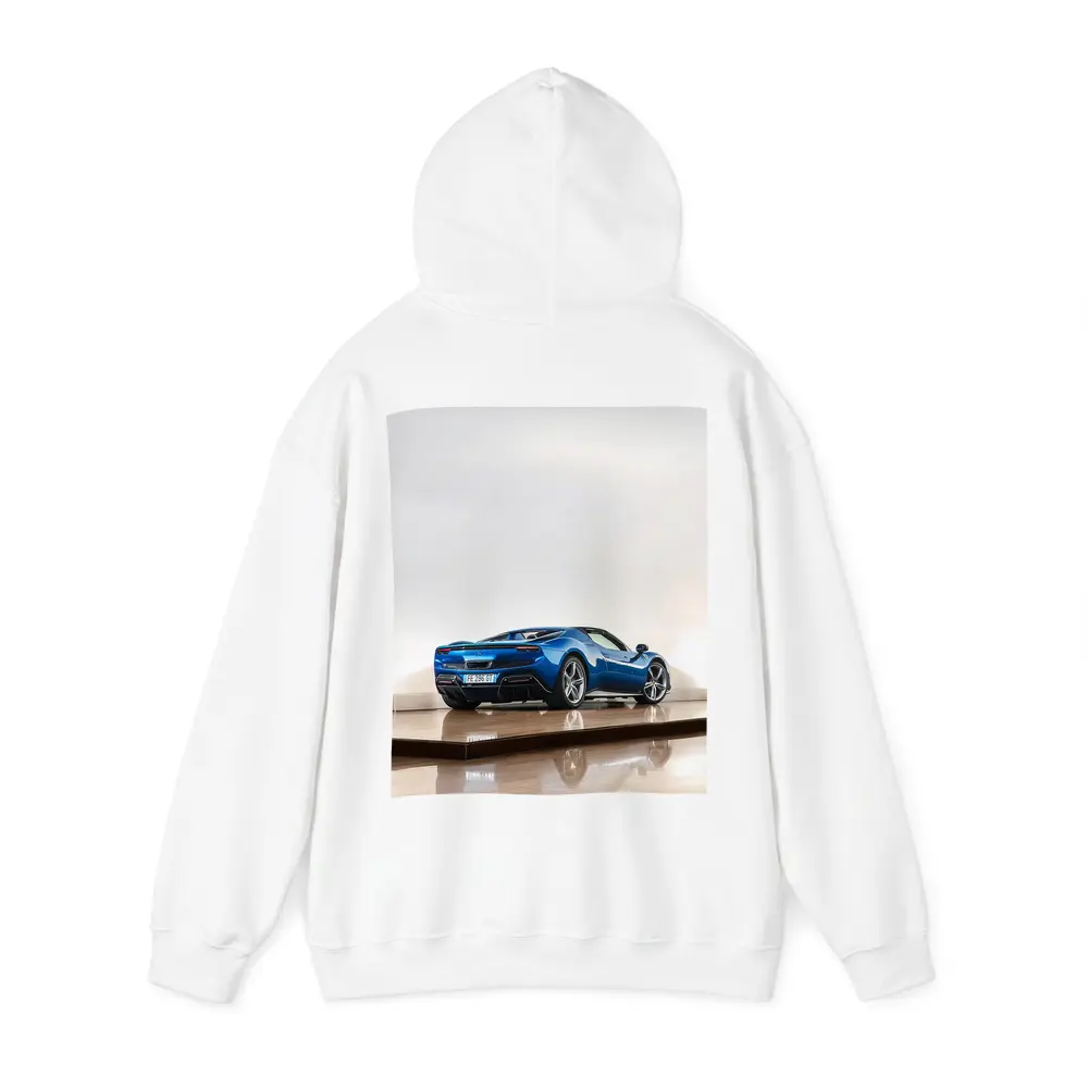 Ferrari 296 GTS Blue Studio Parquet Floor – Hoodies