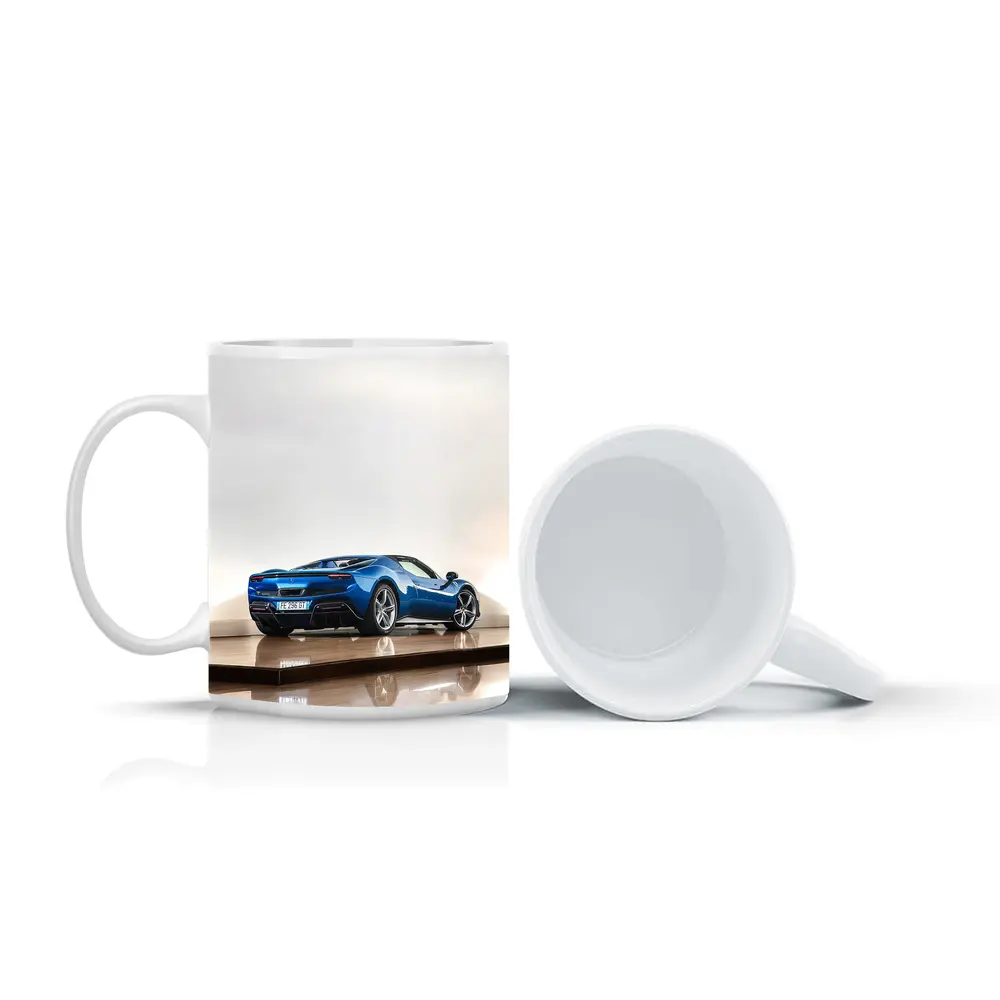 Ferrari 296 GTS Blue Studio Parquet Floor – Mugs
