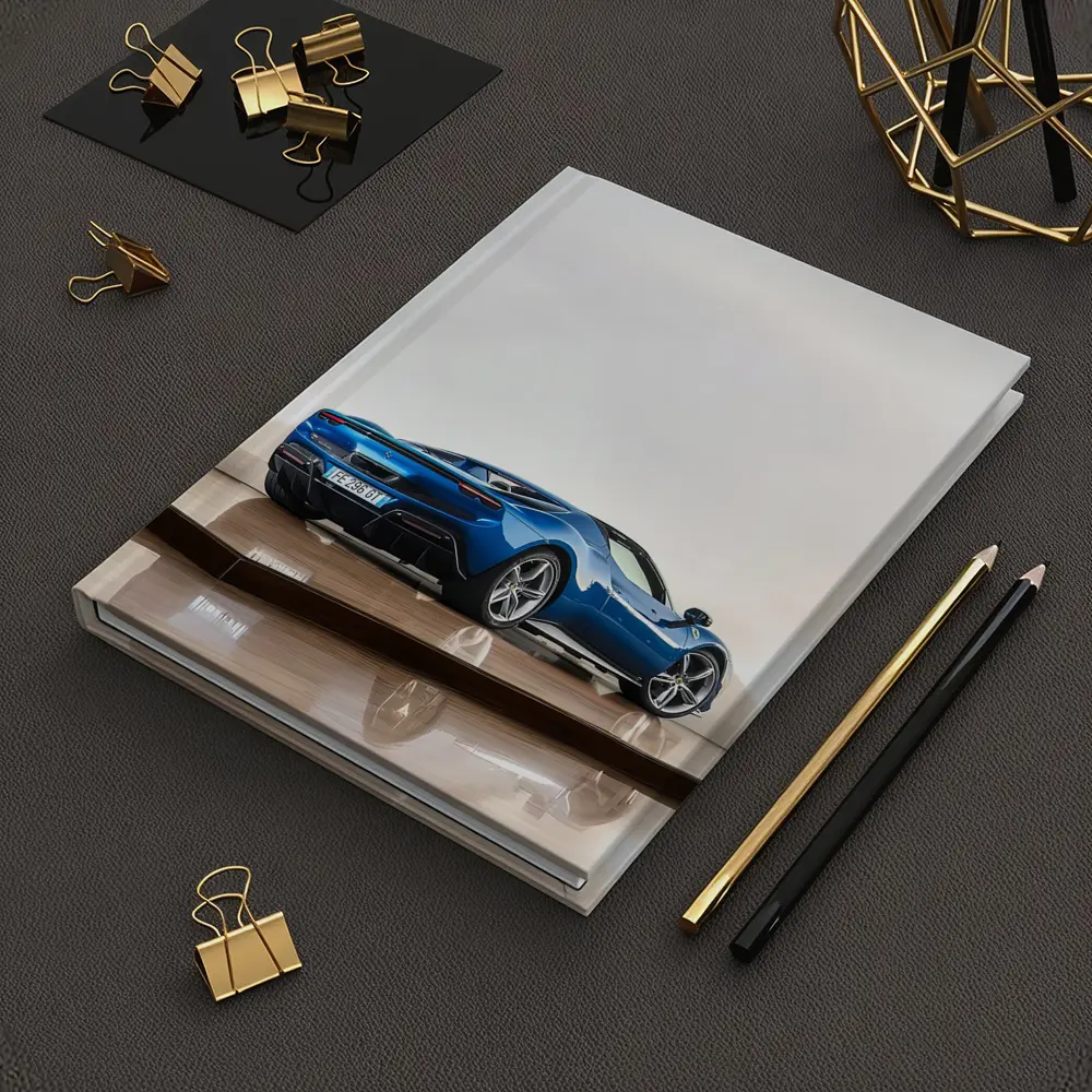 Ferrari 296 GTS Blue Studio Parquet Floor – Notebooks