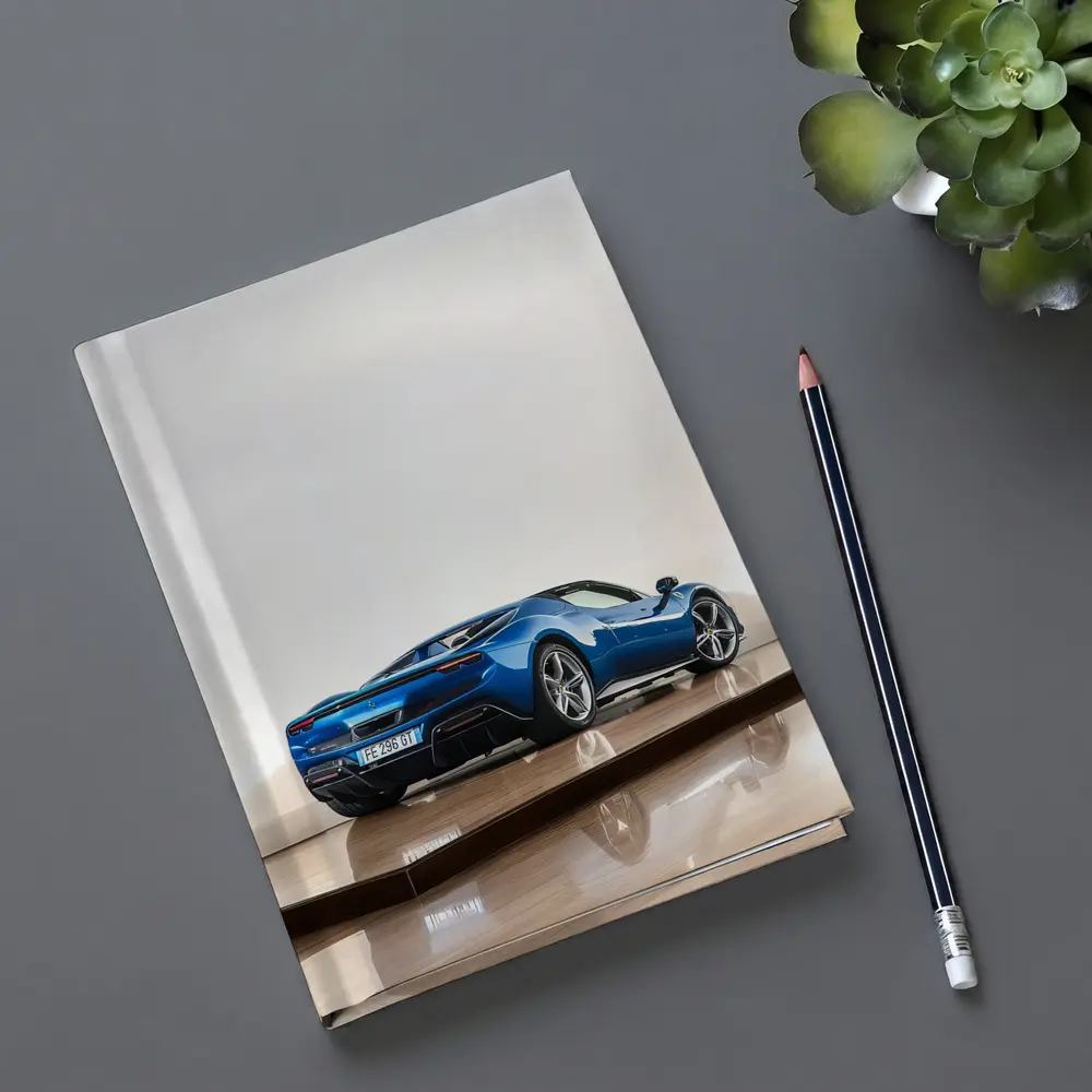 Ferrari 296 GTS Blue Studio Parquet Floor – Notebooks