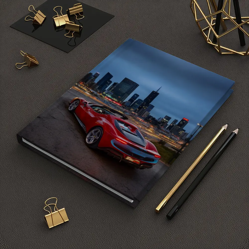 Ferrari 296 GTS Red City Skyline Night – Notebooks